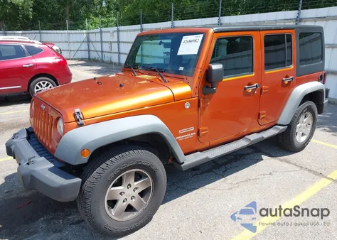 2011 Jeep Wrangler Unlimited Sport из США, поврежденный, VIN 1J4BA3H19BL567503